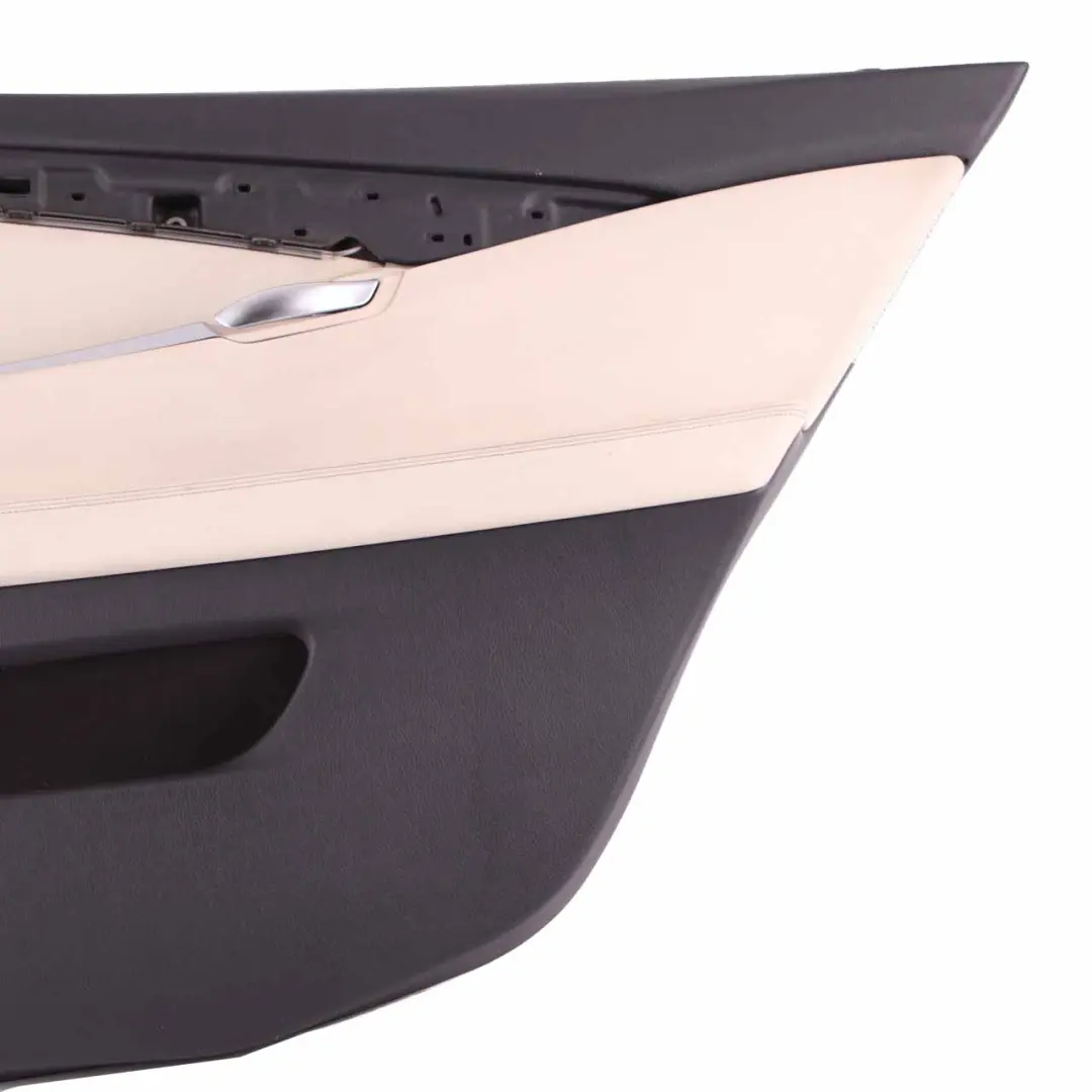 Door Card BMW F07 Rear Right O/S Door Lining Trim Leather Dakota Ivory White to with Part number 7261026 Door Card BMW F07 Rear Right O/S Door Lining Trim Leather Dakota Ivory White - SKU 7261026 - Part number 7261026