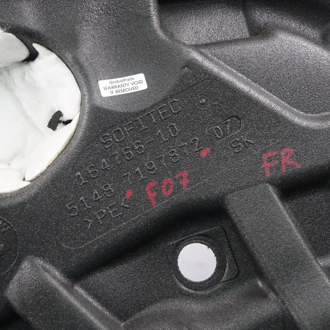 BMW F07 GT Pannello Isolante Acustico Per Portiera Anteriore Destra - SKU 7261264 - Numero di parte 7261264