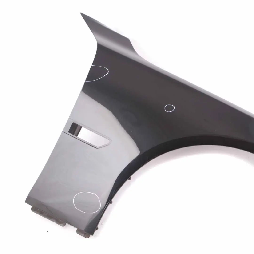Front Right Wing Fender Side Panel O/S Black Sapphire Metallic - 475 to BMW F01 with Part number 7261462 BMW F01 Front Right Wing Fender Side Panel O/S Black Sapphire Metallic - 475 - SKU 7261462-BS - Part number 7261462