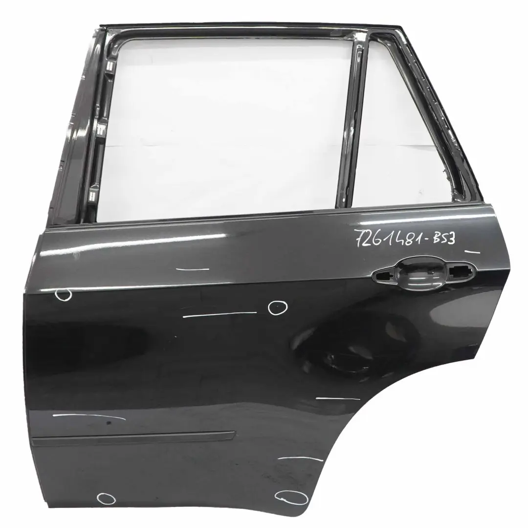 Door Rear Left N/S Black Sapphire Metallic - 475 to BMW X5 E70 with Part number 7261481 BMW X5 E70 Door Rear Left N/S Black Sapphire Metallic - 475 - SKU 7261481-BS3 - Part number 7261481