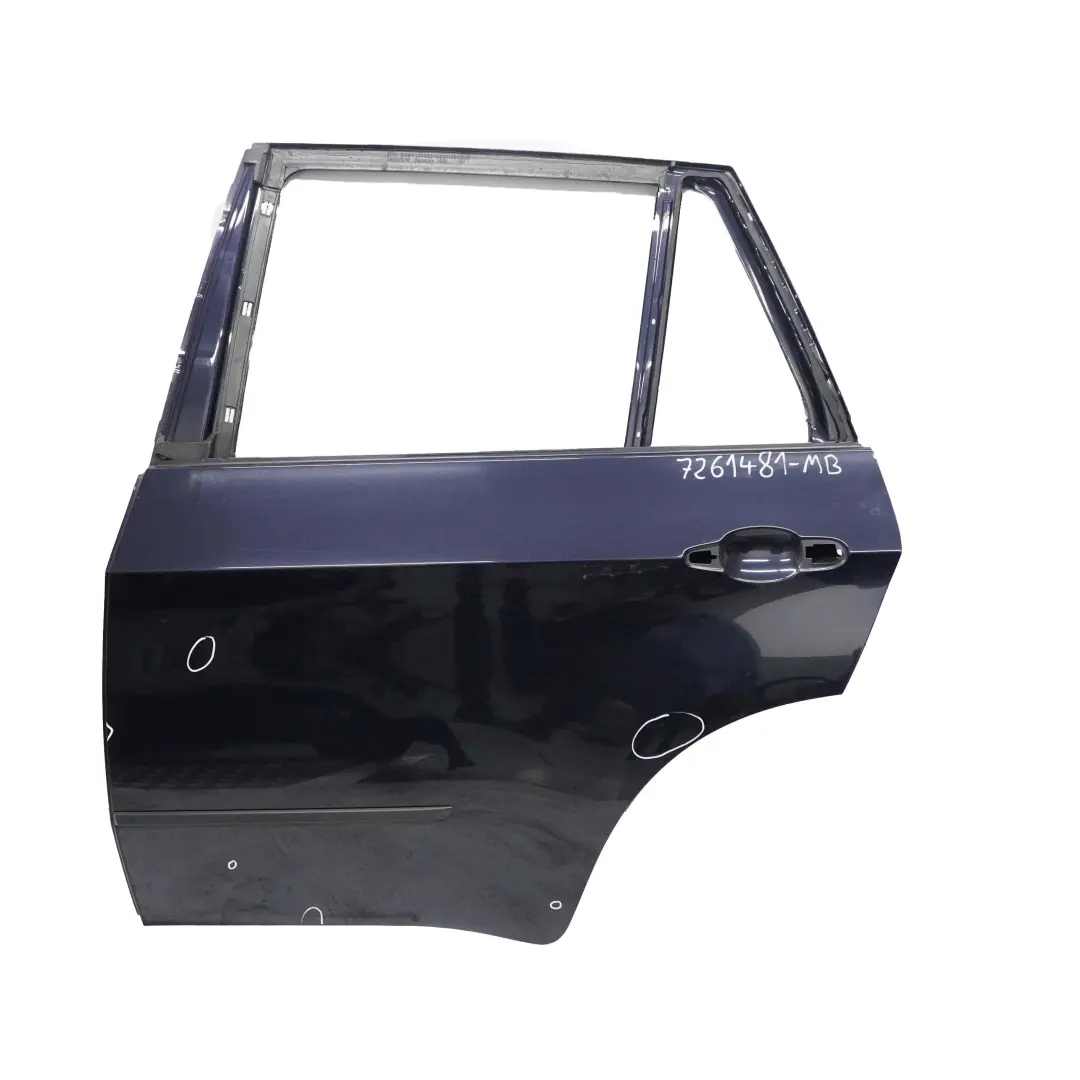 BMW X5 E70 Porta Posteriore Sinistra N/S Monacoblau Monaco Blue Metallic - A35 - SKU 7261481-MB - Numero di parte 7261481