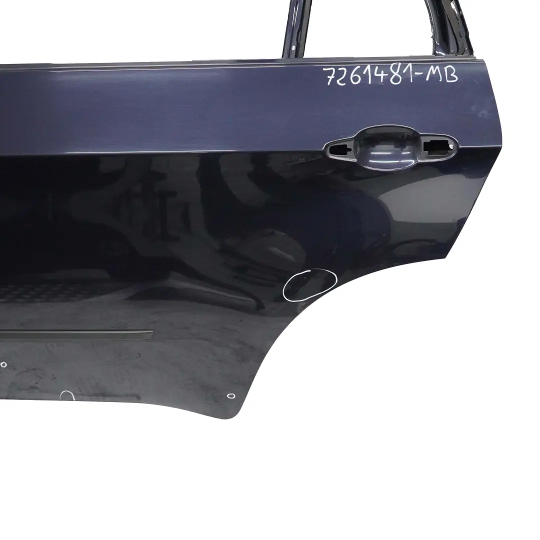 BMW X5 E70 Porta Posteriore Sinistra N/S Monacoblau Monaco Blue Metallic - A35 - SKU 7261481-MB - Numero di parte 7261481
