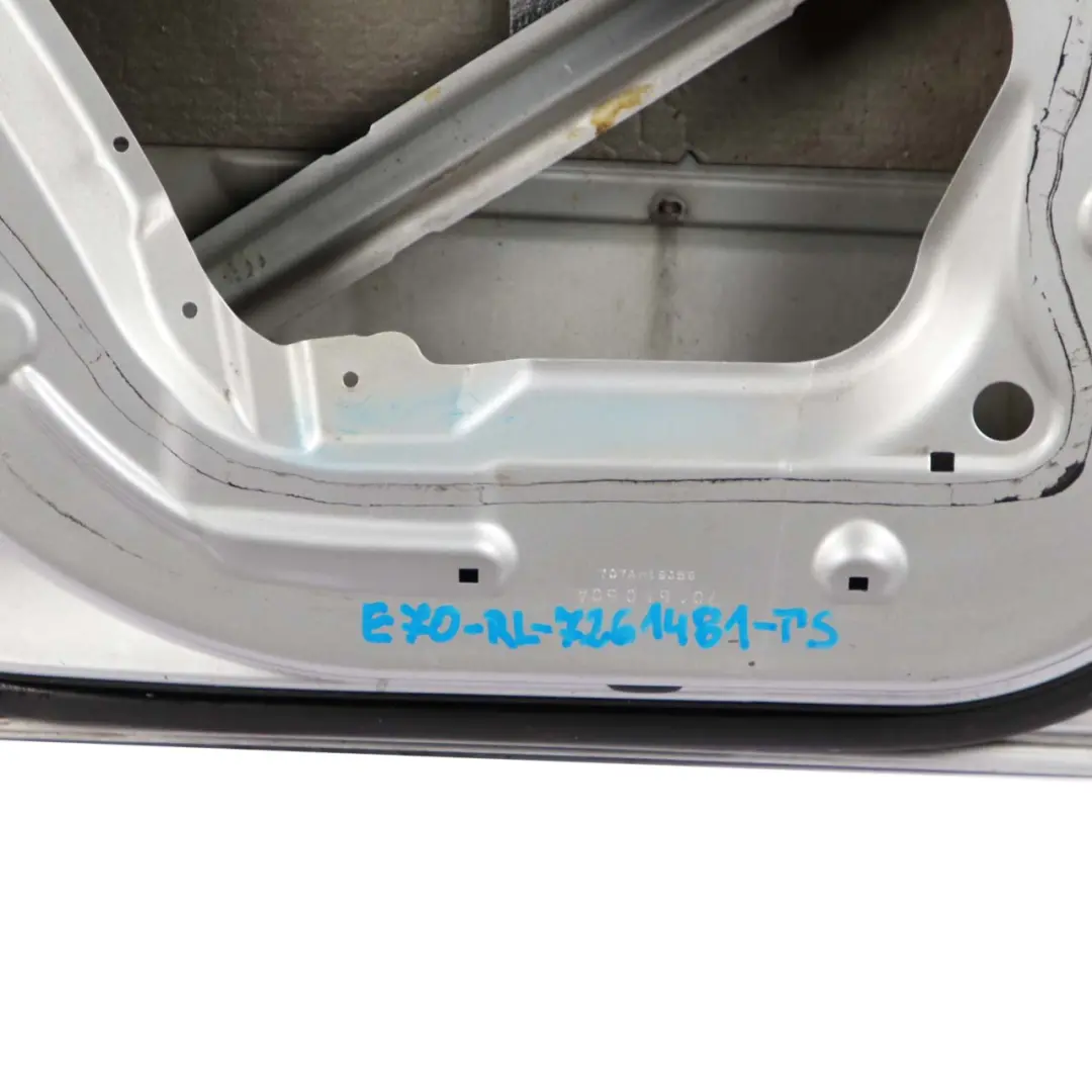Door Rear Left N/S Titansilber Titan Silver Metallic - 354 to BMW X5 E70 with Part number 7261481 BMW X5 E70 Door Rear Left N/S Titansilber Titan Silver Metallic - 354 - SKU 7261481-TS - Part number 7261481