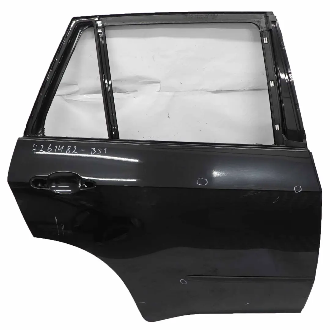 Puerta Trasera Derecha Zafiro Negro Metalizado - 475 para BMW X5 E70 con número de pieza 7261482 BMW X5 E70 Puerta Trasera Derecha Zafiro Negro Metalizado - 475 - SKU 7261482-BS1 - Número de pieza 7261482