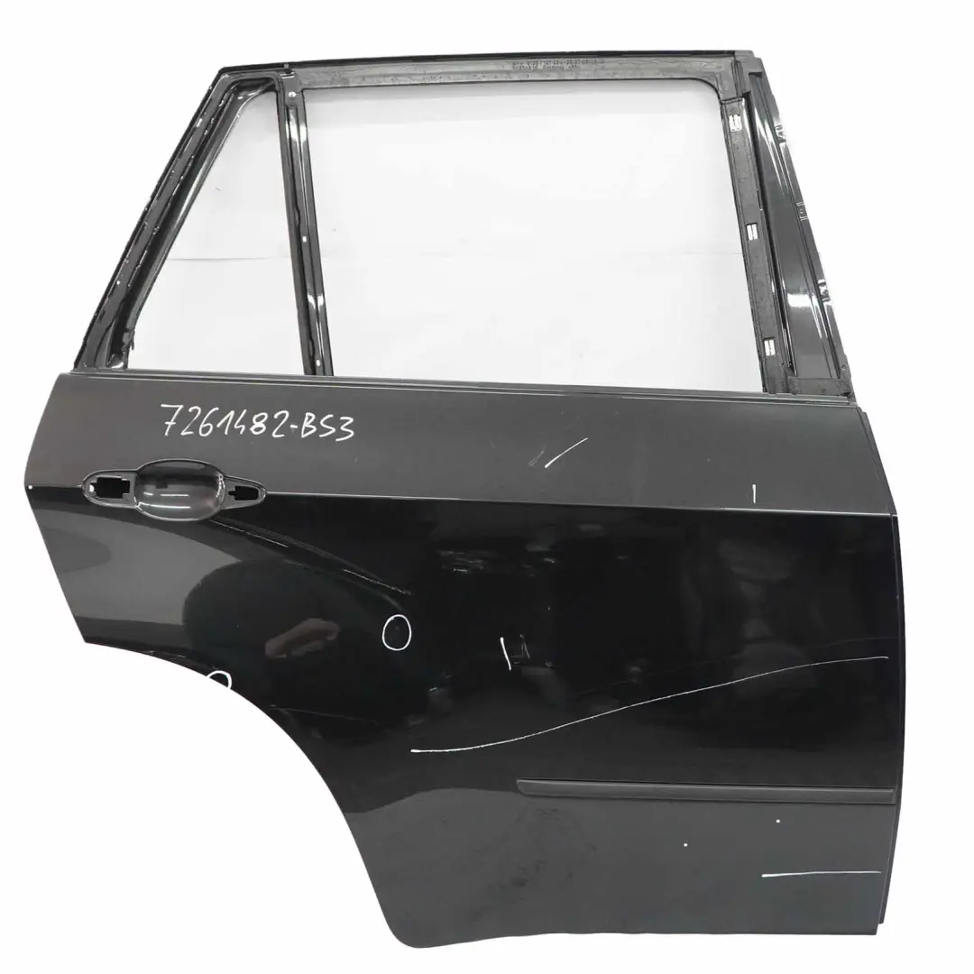 BMW X5 E70 Door Rear Right O/S Black Sapphire Metallic - 475 - SKU 7261482-BS3 - Part number 7261482