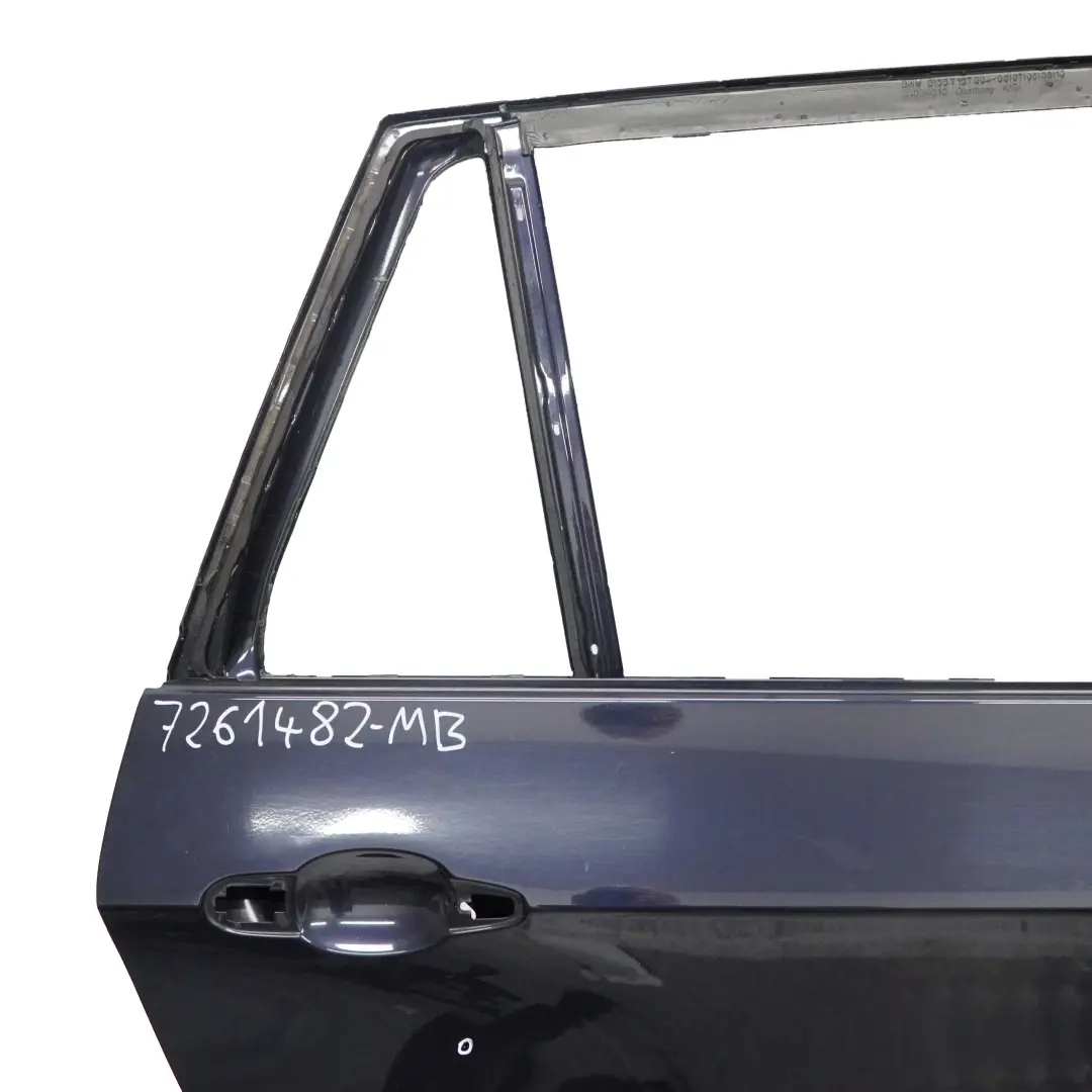BMW X5 E70 Door Rear Right O/S Monacoblau Monaco Blau Metallic - A35 - SKU 7261482-MB - Part number 7261482