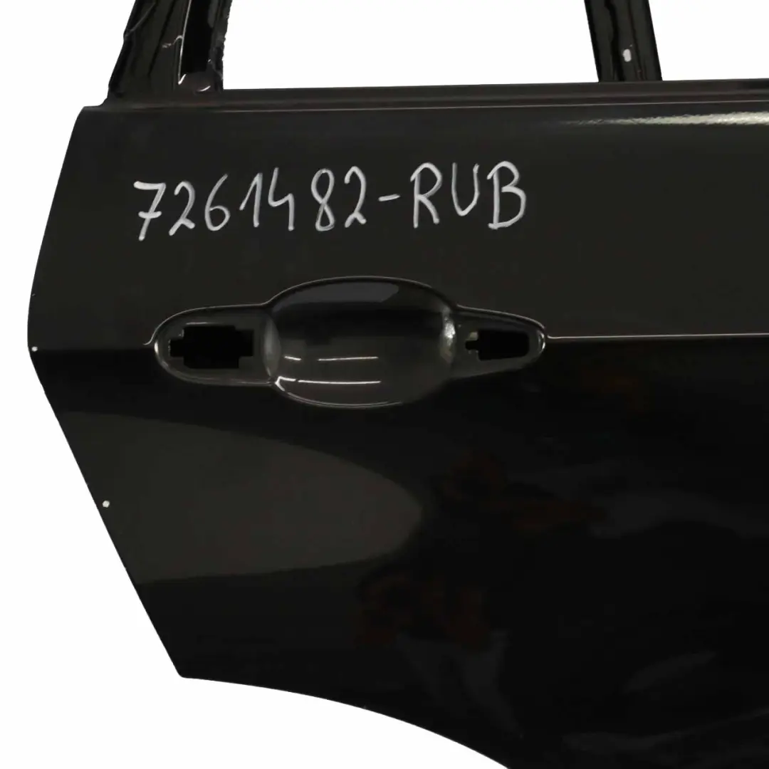 Porta posteriore destra Ruby Black Rubinschwarz Metallic - S23 per BMW X5 E70 con numero di parte 7261482 BMW X5 E70 Porta posteriore destra Ruby Black Rubinschwarz Metallic - S23 - SKU 7261482-RUB - Numero di parte 7261482