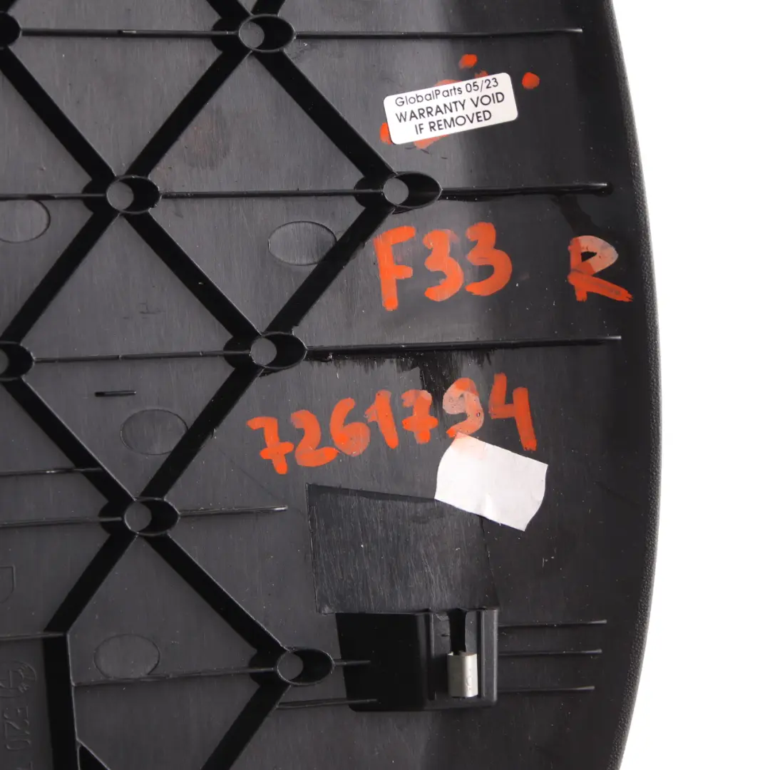  Housse Siège BMW F13 F06 F33 Habillage Panneau Avant Droit Noir 7228302 - SKU 7261794 - Numéro de pièce 7261794
