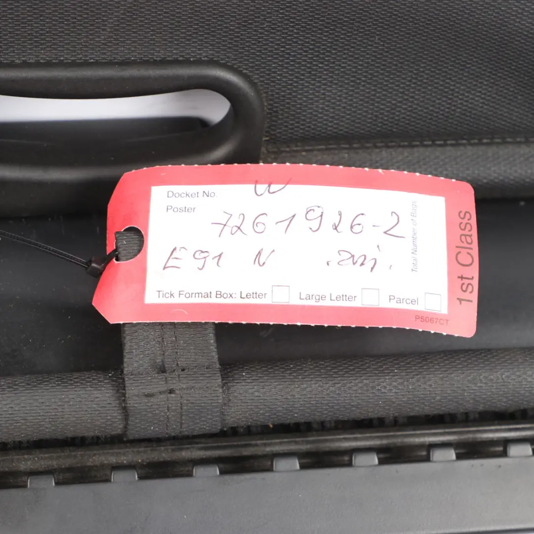 BMW 3 E91 LCI Touring Estor Enrollable Combinado Negro Parcela Estante Negro - SKU 7261926-2 - Número de pieza 7261926