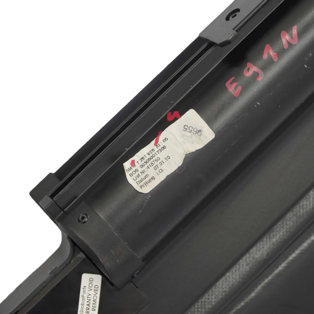 BMW 3 E91 LCI Touring Kombi Rollo Laderaumabdeckung Gepäcknetz Schwarz - SKU 7261926-4 - Teilenummer 7261926