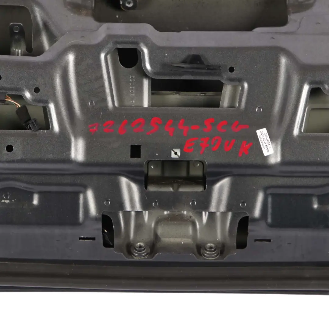 Boot Trunk Lid Tailgate Spacegrau Space Grey Metallic - A52 to BMW X5 E70 Rear with Part number 7262544 BMW X5 E70 Rear Boot Trunk Lid Tailgate Spacegrau Space Grey Metallic - A52 - SKU 7262544-SCG - Part number 7262544