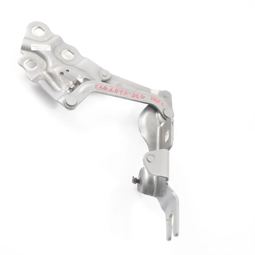 Cerniera Cofano Anteriore Sinistra Grigio Siderale A52 7210729 per BMW X3 F25 X4 F26 con numero di parte 7262875 BMW X3 F25 X4 F26 Cerniera Cofano Anteriore Sinistra Grigio Siderale A52 7210729 - SKU 7262875-SCG - Numero di parte 7262875