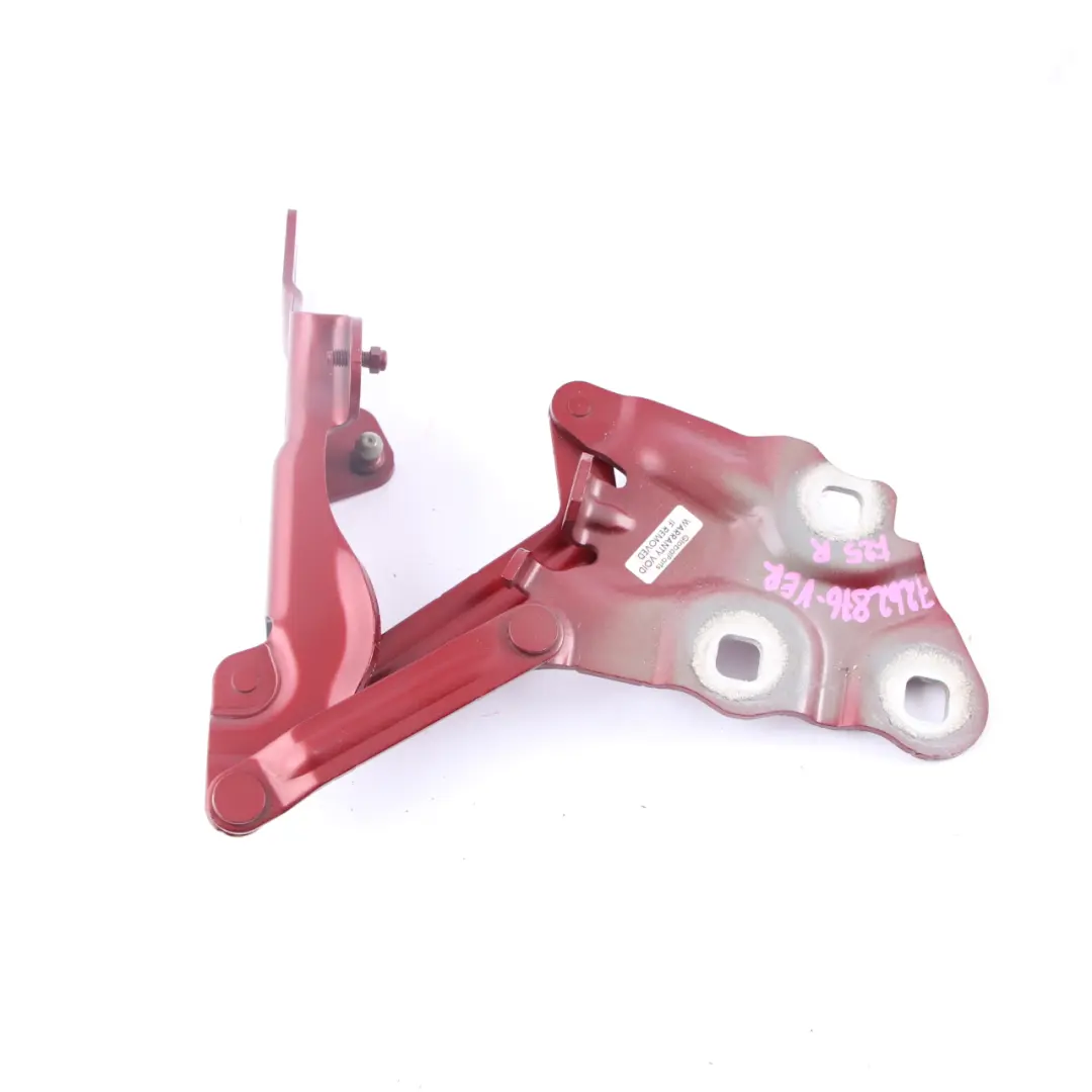 Hood Bonnet Hinge BMW X3 F25 X4 F26 Right Engine Vermillionrot Red A82 7210730 to with Part number 7262876 Hood Bonnet Hinge BMW X3 F25 X4 F26 Right Engine Vermillionrot Red A82 7210730 - SKU 7262876-VER - Part number 7262876
