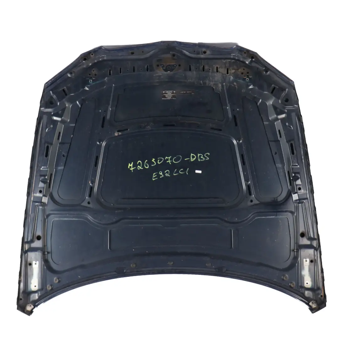 Bonnet Front Hood Tiefseeblau Deep Sea Blue - A76 to BMW E92 E93 LCI with Part number 7168514 BMW E92 E93 LCI Bonnet Front Hood Tiefseeblau Deep Sea Blue - A76 - SKU 7263070-DSB - Part number 7168514