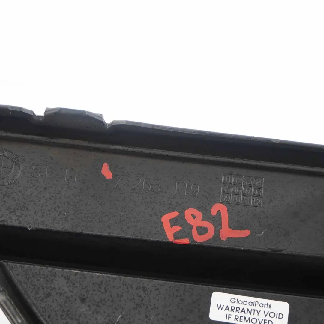 BMW E82 E88 Vordere Stoßstange Untere Mitte Maschendrahtgitter - SKU 7263119 - Teilenummer 7263119