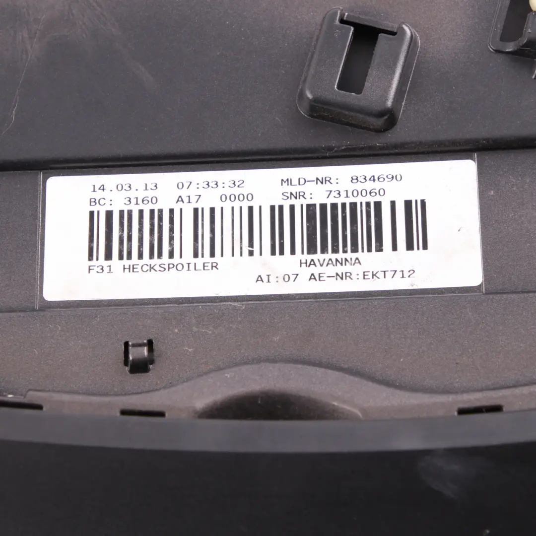 BMW 3 F31 Boot Trunk Lid Tailgate Rear Spoiler Trim Havanna Mojave Metallic A17 - SKU 7263168-HAV - Part number 7263168