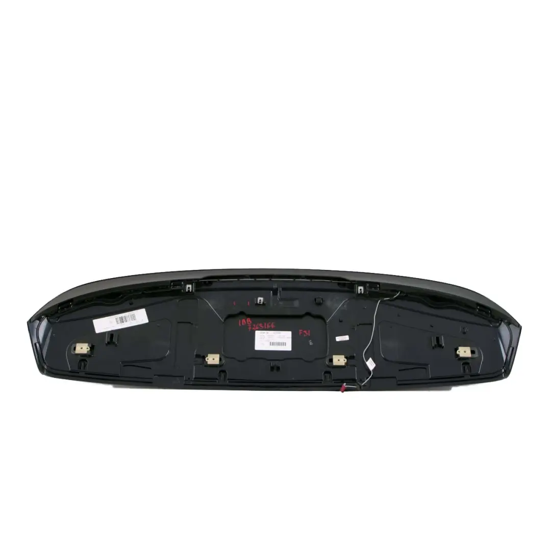 BMW F31 Touring Boot Trunk Lid Tailgate Rear Spoiler Trim Imperial Blue - A89 - SKU 7263168-IBB - Part number 7263168