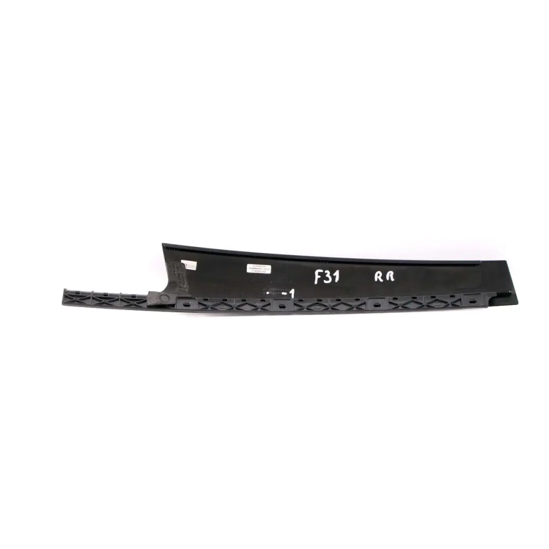 BMW 3 F30 F31 High Gloss Finisher B-Pillar Trim Cover Outer Right Rear Door O/S - SKU 7263380-1 - Part number 7263380