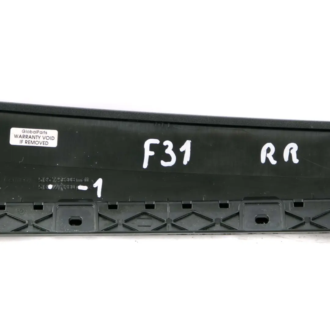 BMW 3 F30 F31 High Gloss Finisher B-Pillar Trim Cover Outer Right Rear Door O/S - SKU 7263380-1 - Part number 7263380