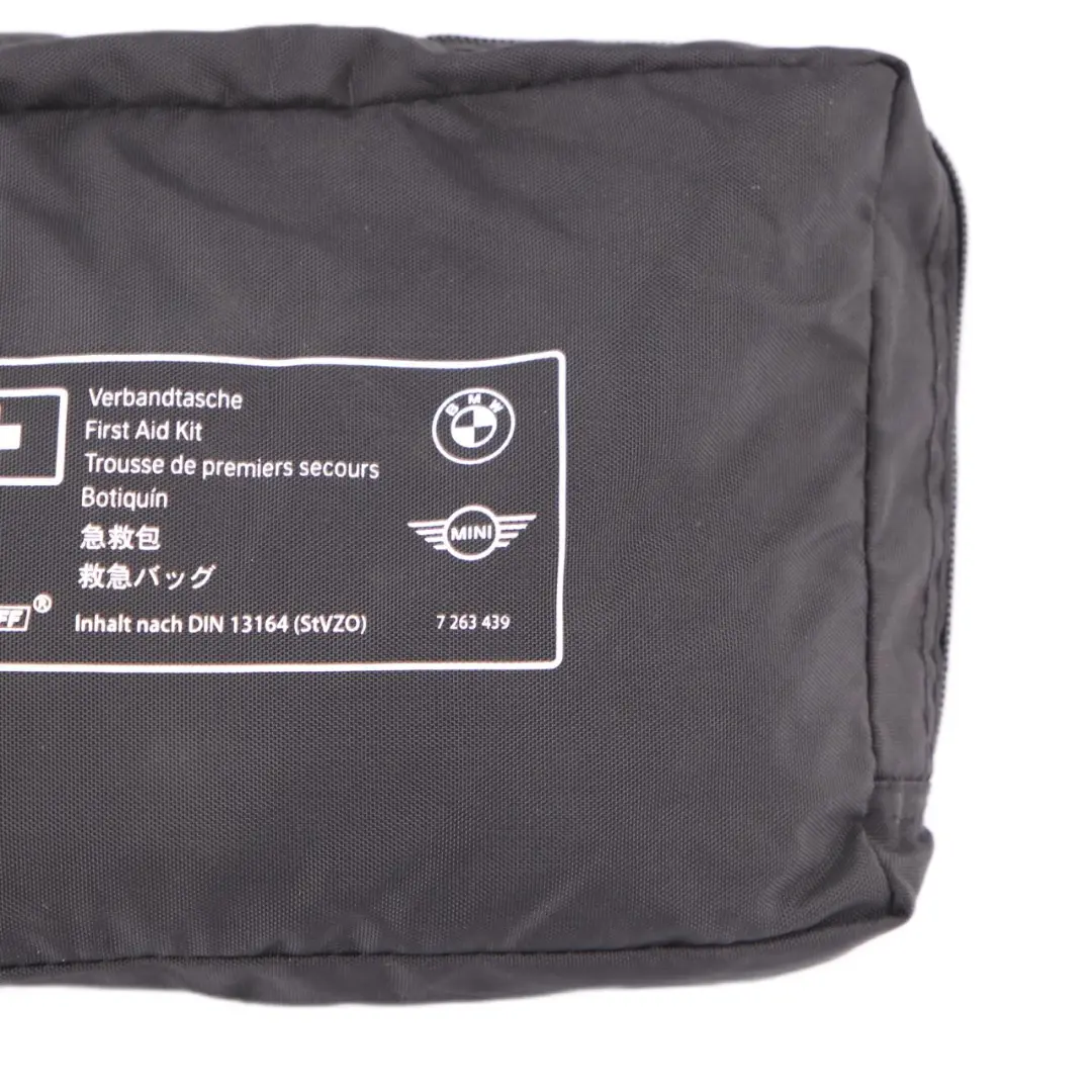 BMW Mini Universal First Aid Emergency Medical Kit Pouch Black - SKU 7263439-1 - Part number 7263439