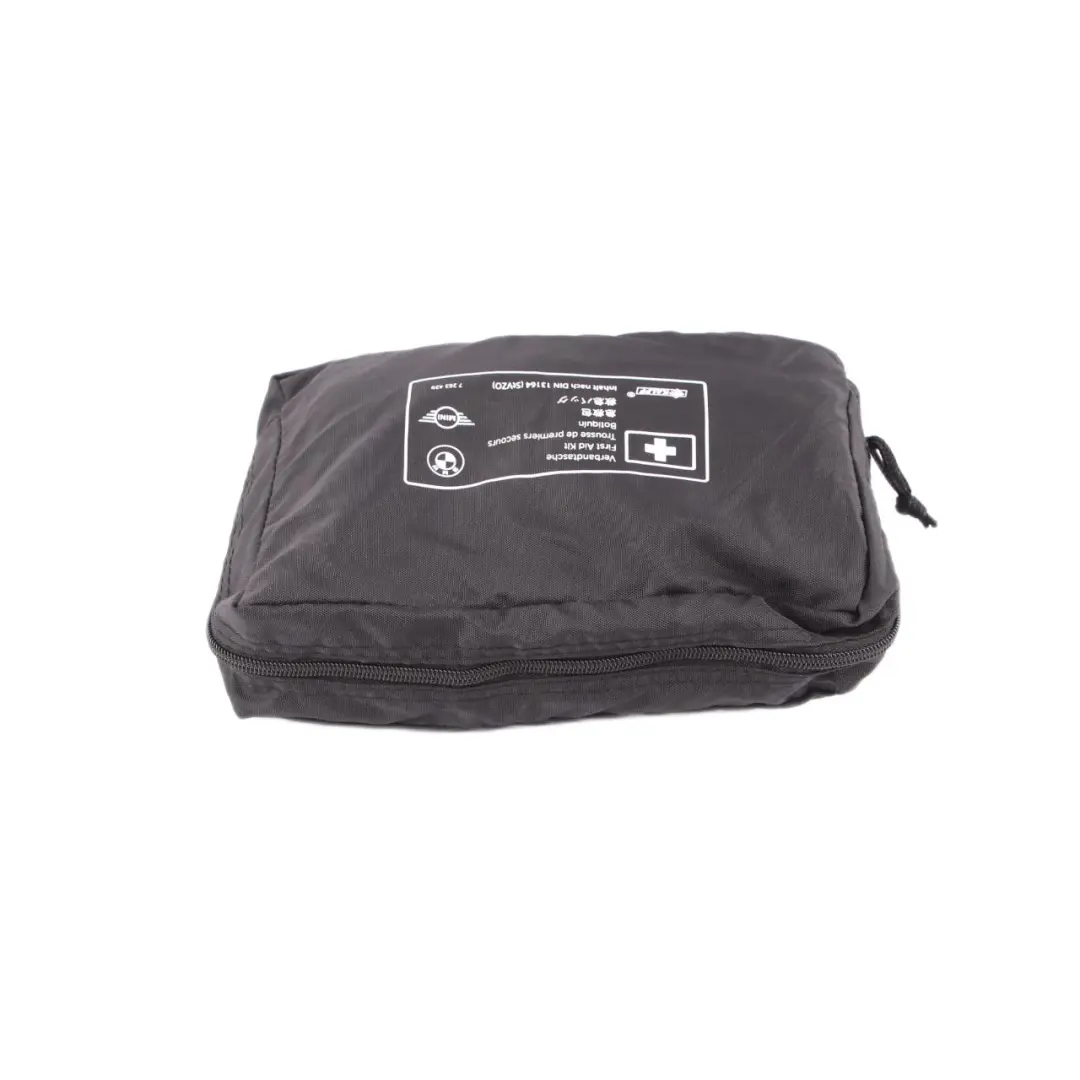 BMW Mini Universal First Aid Emergency Medical Kit Pouch Black - SKU 7263439-1 - Part number 7263439