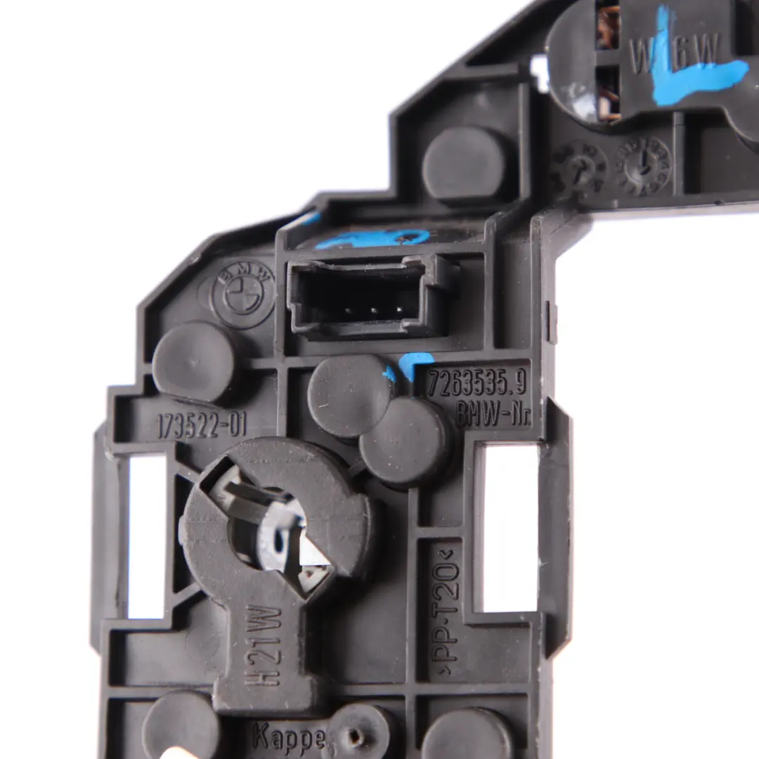 Light Bulb Holder BMW F10 Saloon Rear Left N/S Lamp Trunk Lid Tailgate to with Part number 7263535 Light Bulb Holder BMW F10 Saloon Rear Left N/S Lamp Trunk Lid Tailgate - SKU 7263535 - Part number 7263535
