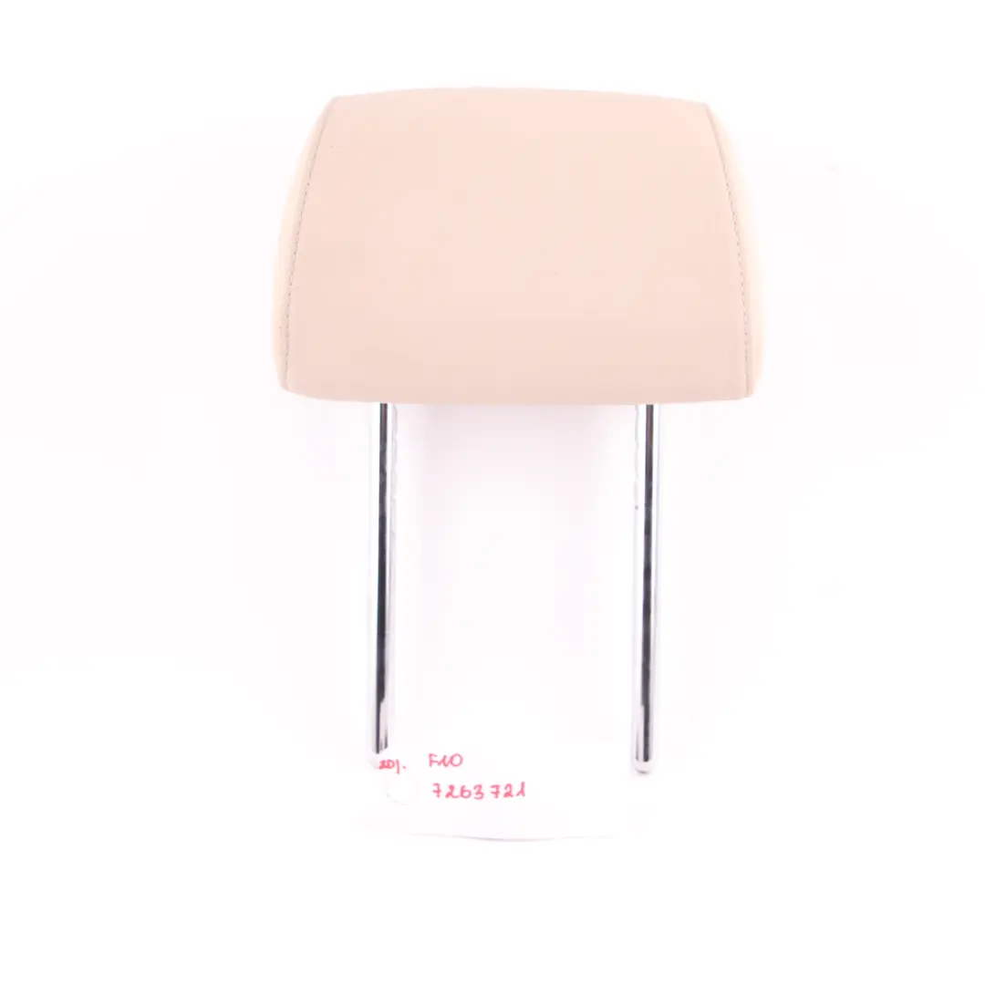 Headrest Rear Left Right N/O/S Leather Dakota Oyster to BMW F10 F11 Seat with Part number 7263721 BMW F10 F11 Seat Headrest Rear Left Right N/O/S Leather Dakota Oyster - SKU 7263721 - Part number 7263721