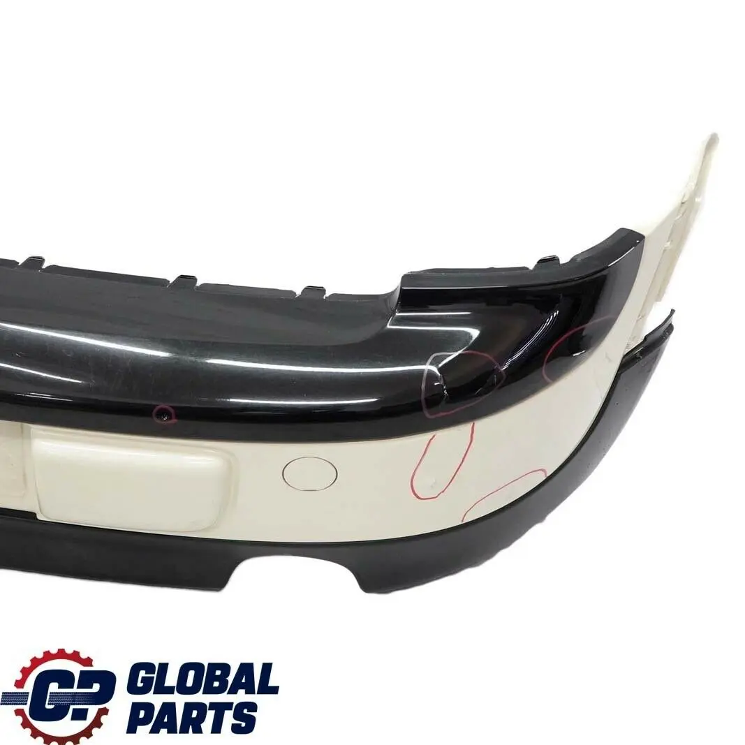 Complete Rear Bumper Trim Panel Pepper White - 850 to Mini Clubman R55 with Part number 7264348 Mini Clubman R55 Complete Rear Bumper Trim Panel Pepper White - 850 - SKU 7264348-PW - Part number 7264348