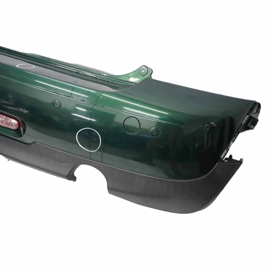 Stossfänger Hinten British Racing Green Gruen II - B22 für Mini R56 R57 LCI R58 R59 mit Teilenummer 7264355 Mini R56 R57 LCI R58 R59 Stossfänger Hinten British Racing Green Gruen II - B22 - SKU 7264355-BRGII - Teilenummer 7264355