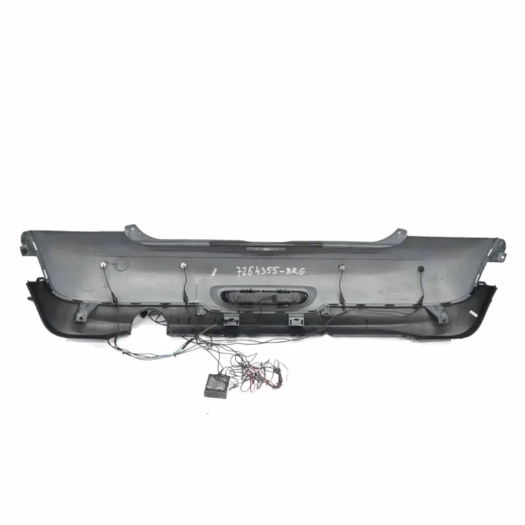Bumper Panel Mini R56 R57 LCI R58 Trim Cover British Racing Green II - B22 to Rear with Part number 7264355 Rear Bumper Panel Mini R56 R57 LCI R58 Trim Cover British Racing Green II - B22 - SKU 7264355-BRGII - Part number 7264355
