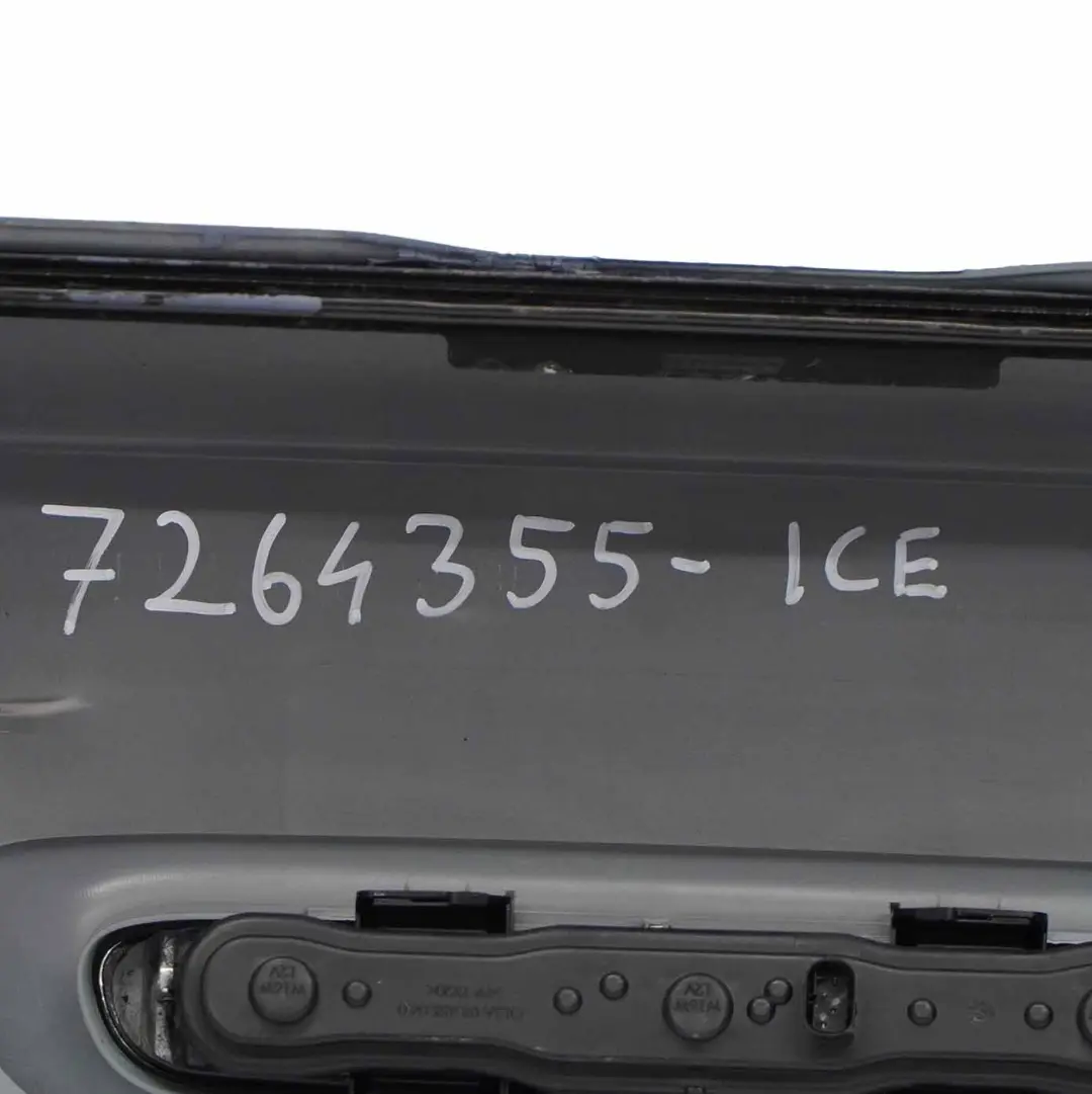Bumper Panel Mini R56 R57 LCI R58 Trim Cover Ice Blue - B28 to Rear with Part number 7264355 Rear Bumper Panel Mini R56 R57 LCI R58 Trim Cover Ice Blue - B28 - SKU 7264355-ICE - Part number 7264355