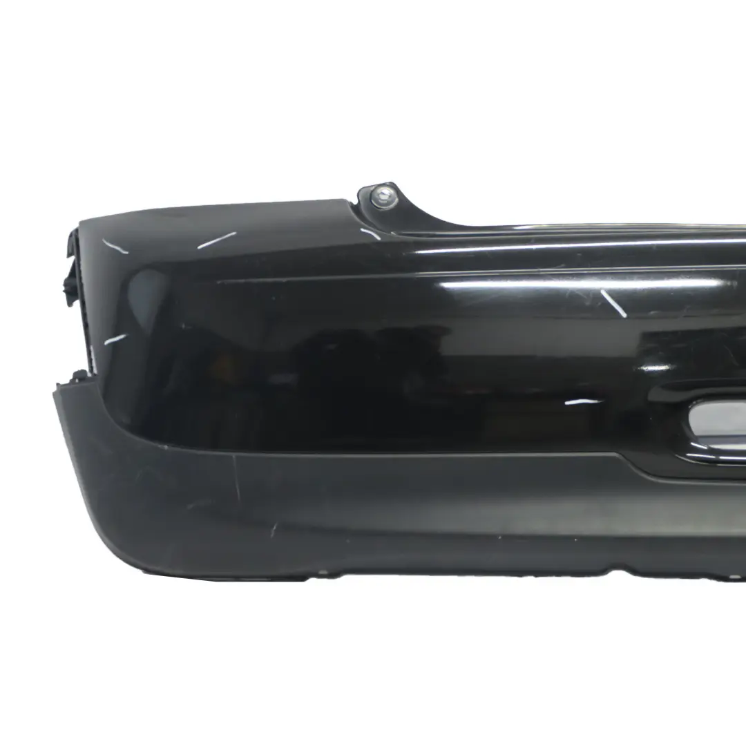 Bumper Trim Panel Midnight Black Metallic - A94 to Mini R56 R57 LCI R58 Rear with Part number 7264355 Mini R56 R57 LCI R58 Rear Bumper Trim Panel Midnight Black Metallic - A94 - SKU 7264355-MNB - Part number 7264355