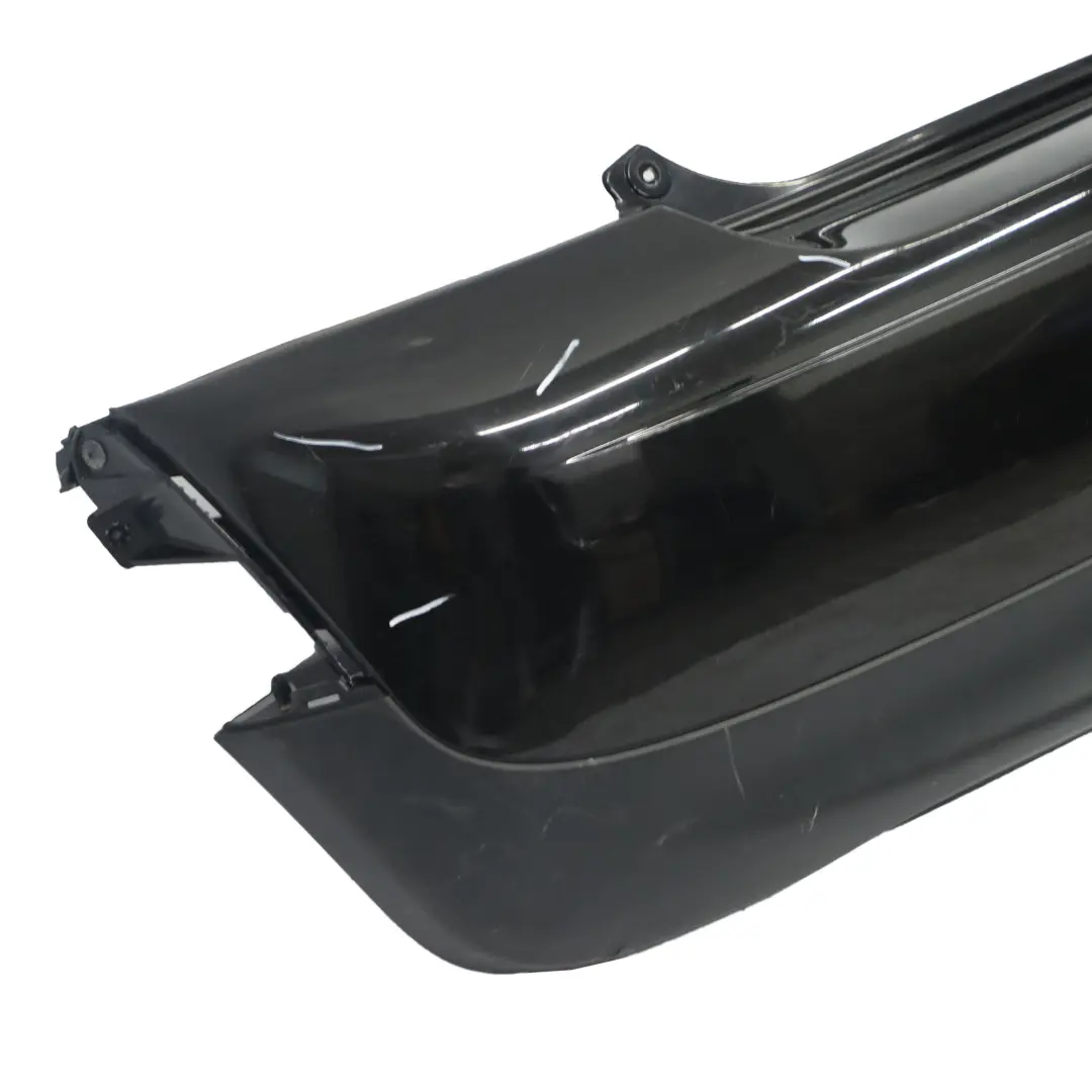 Bumper Trim Panel Midnight Black Metallic - A94 to Mini R56 R57 LCI R58 Rear with Part number 7264355 Mini R56 R57 LCI R58 Rear Bumper Trim Panel Midnight Black Metallic - A94 - SKU 7264355-MNB - Part number 7264355