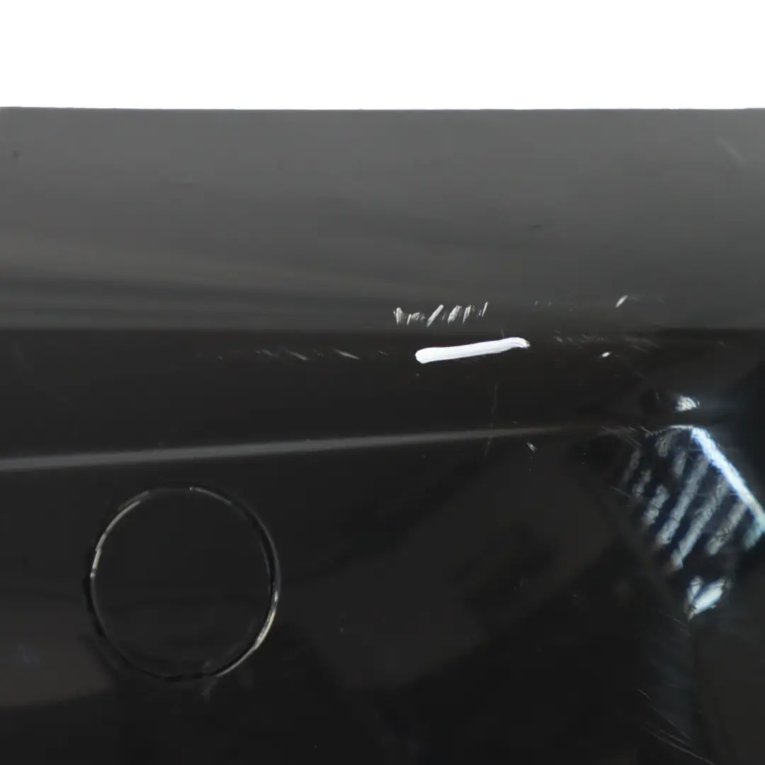 Bumper Trim Panel Midnight Black Metallic - A94 to Mini R56 R57 LCI R58 Rear with Part number 7264355 Mini R56 R57 LCI R58 Rear Bumper Trim Panel Midnight Black Metallic - A94 - SKU 7264355-MNB - Part number 7264355