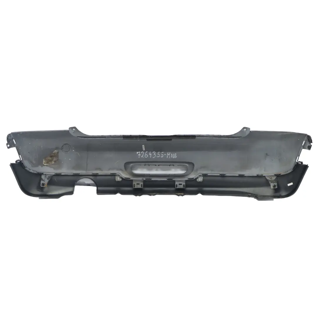 Mini R56 R57 LCI R58 Rear Bumper Trim Panel Midnight Black Metallic - A94 - SKU 7264355-MNB - Part number 7264355