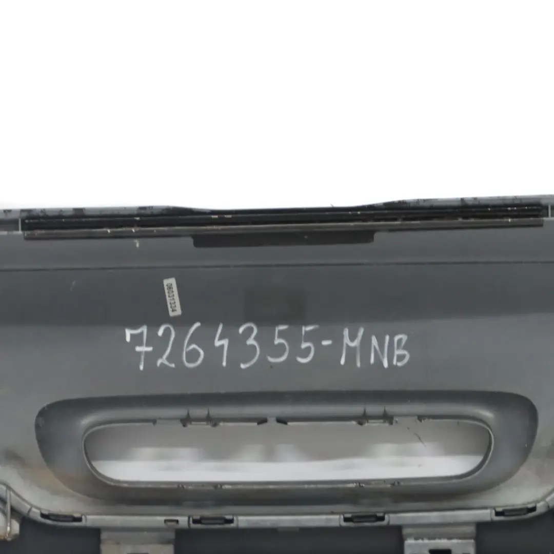 Mini R56 R57 LCI R58 Rear Bumper Trim Panel Midnight Black Metallic - A94 - SKU 7264355-MNB - Part number 7264355