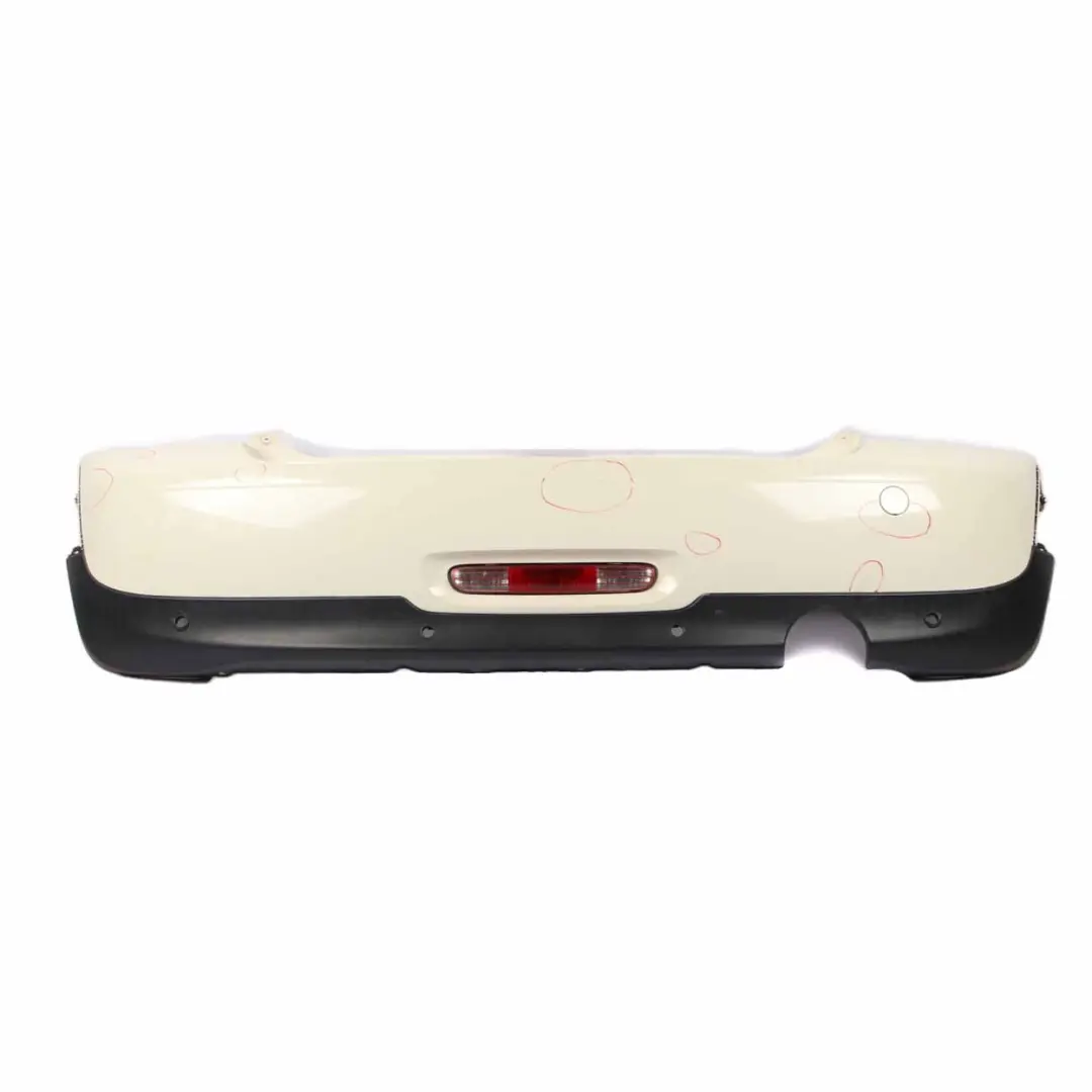 Mini Cooper R56 R57 LCI R58 Rear Bumper Trim Panel PDC Pepper White - 850 - SKU 7264355-PW - Part number 7264355