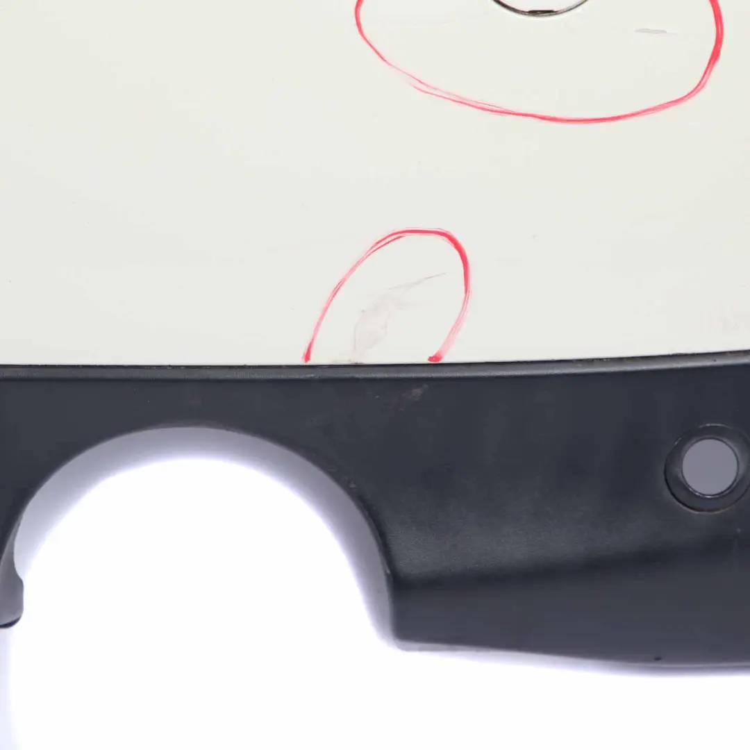 Bumper Trim Panel PDC Pepper White - 850 to Mini Cooper R56 R57 LCI R58 Rear with Part number 7264355 Mini Cooper R56 R57 LCI R58 Rear Bumper Trim Panel PDC Pepper White - 850 - SKU 7264355-PW - Part number 7264355