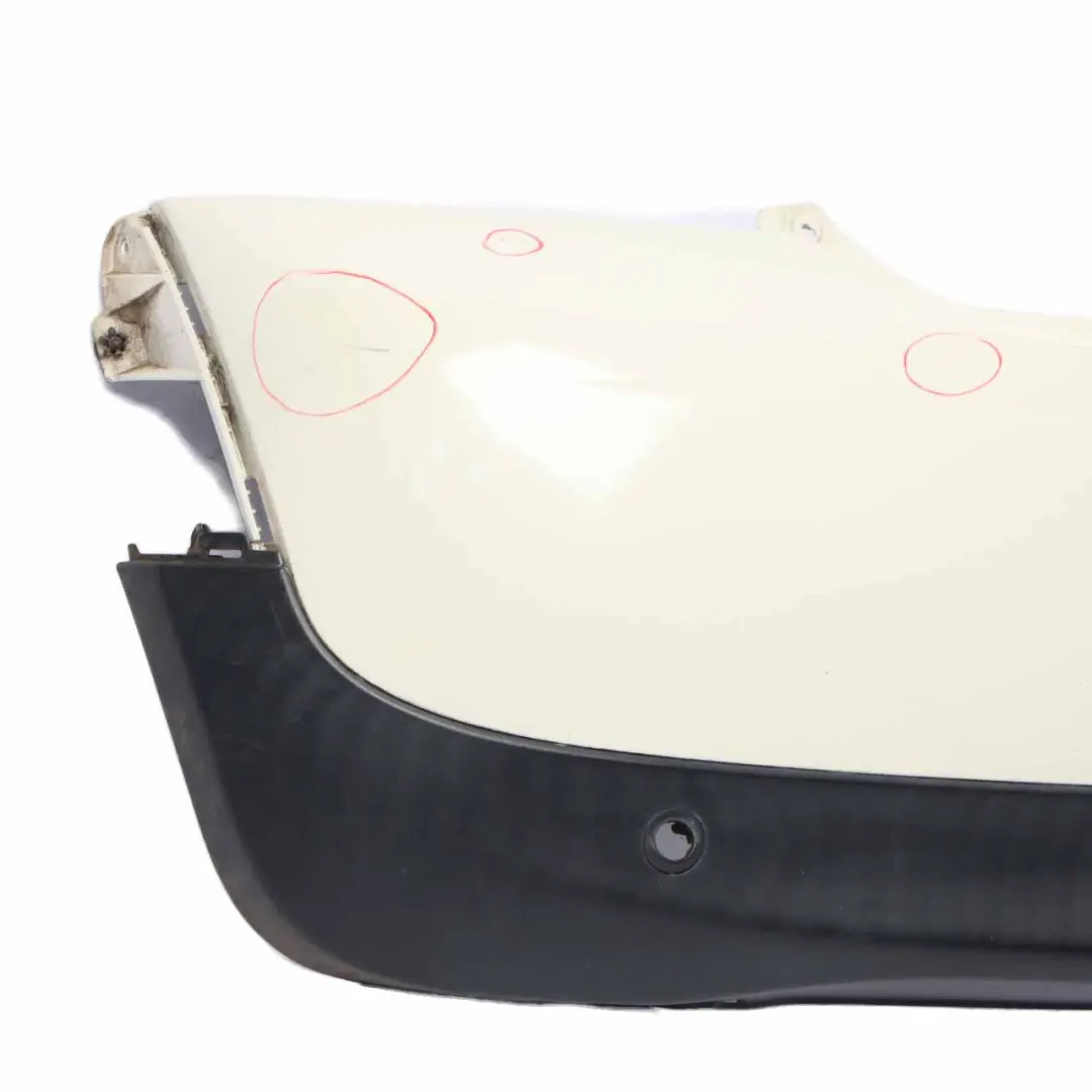 Bumper Trim Panel PDC Pepper White - 850 to Mini Cooper R56 R57 LCI R58 Rear with Part number 7264355 Mini Cooper R56 R57 LCI R58 Rear Bumper Trim Panel PDC Pepper White - 850 - SKU 7264355-PW - Part number 7264355