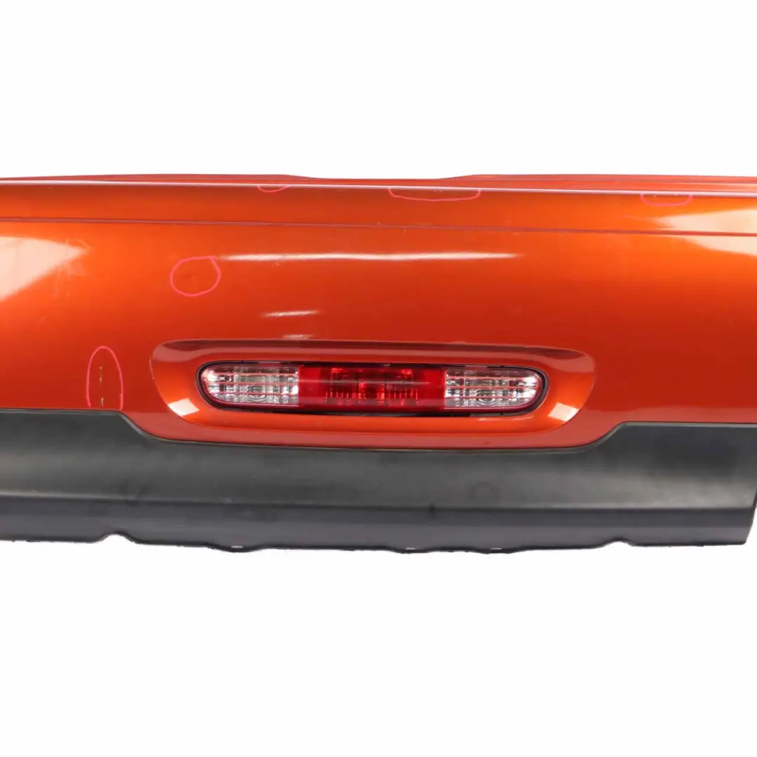 Bumper Panel Mini R56 R57 LCI R58 Trim Cover Spice Orange Metallic - B23 to Rear with Part number 7264355 Rear Bumper Panel Mini R56 R57 LCI R58 Trim Cover Spice Orange Metallic - B23 - SKU 7264355-SPICE - Part number 7264355