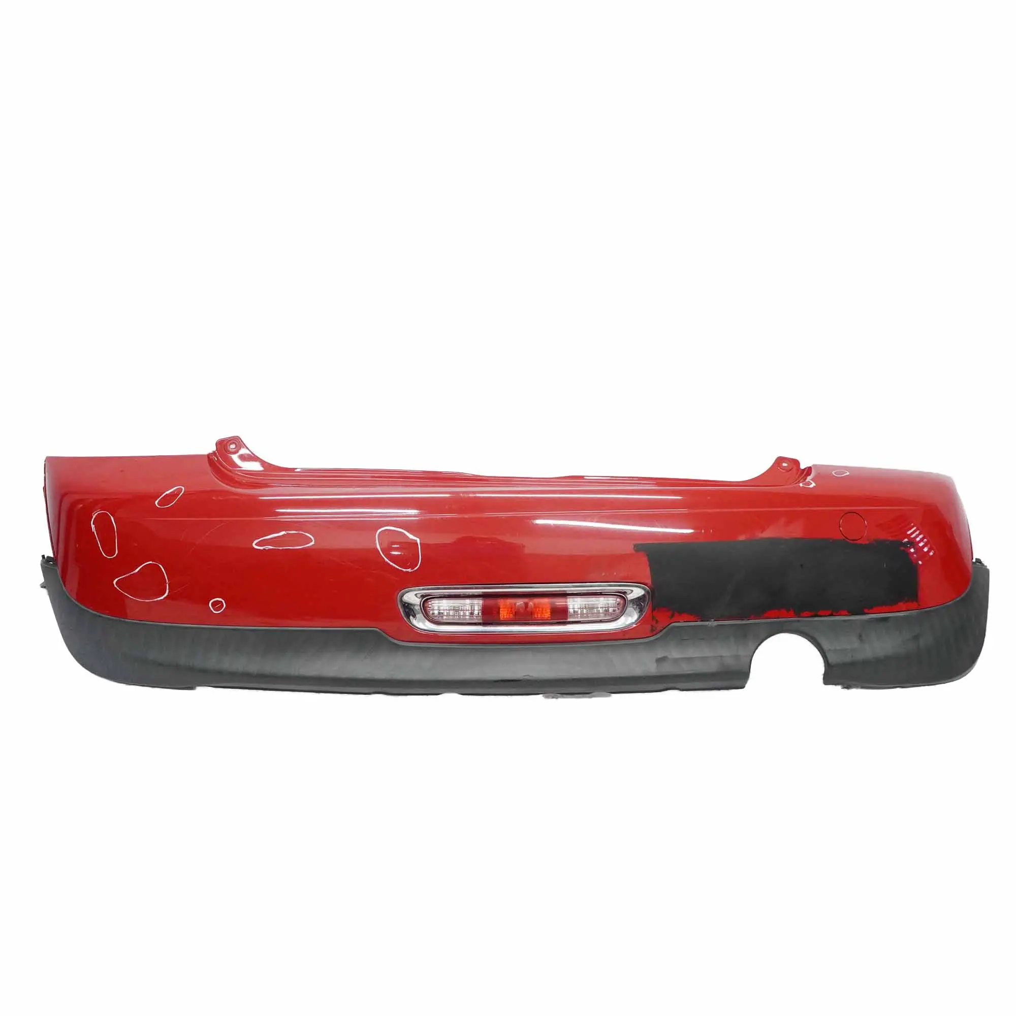 Mini R56 LCI Rear Bumper Trim Panel R57 LCI R58 Chili Red - 851