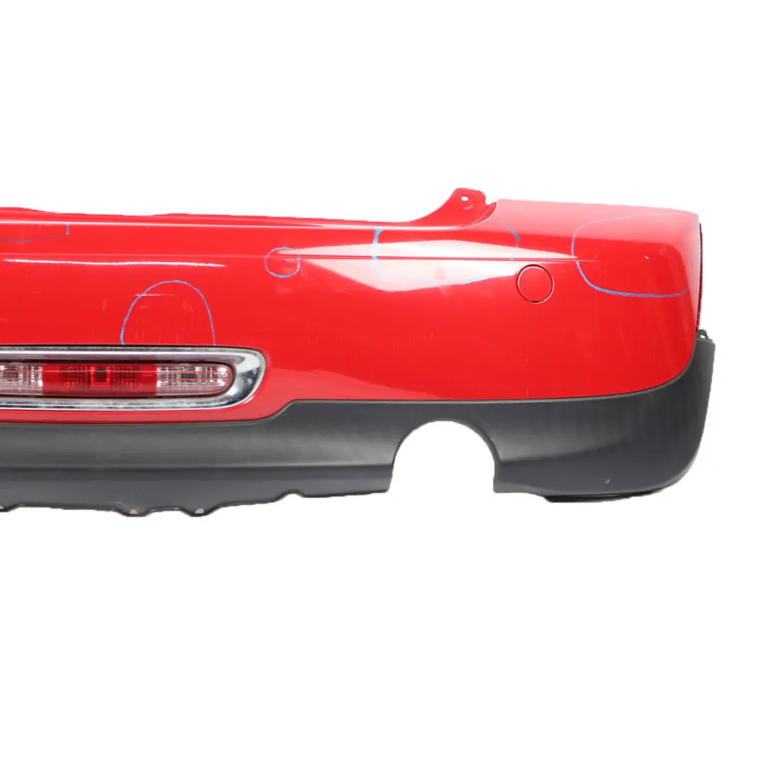 Bumper Trim Panel R57 LCI R58 Chili Red - 851 to Mini R56 LCI Rear with Part number 7264356 Mini R56 LCI Rear Bumper Trim Panel R57 LCI R58 Chili Red - 851 - SKU 7264356-CHRED2 - Part number 7264356