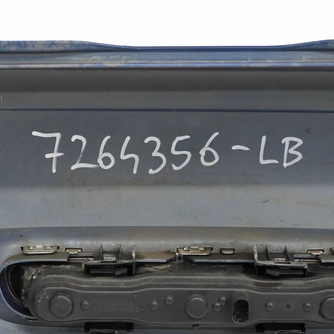 Mini R56 LCI Rear Bumper Trim Panel R57 LCI R58 Lightning Blue Metallic - A63 - SKU 7264356-LB - Part number 7264356