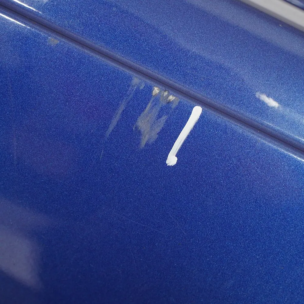 Mini R56 LCI Rear Bumper Trim Panel R57 LCI R58 Lightning Blue Metallic - A63 - SKU 7264356-LB - Part number 7264356