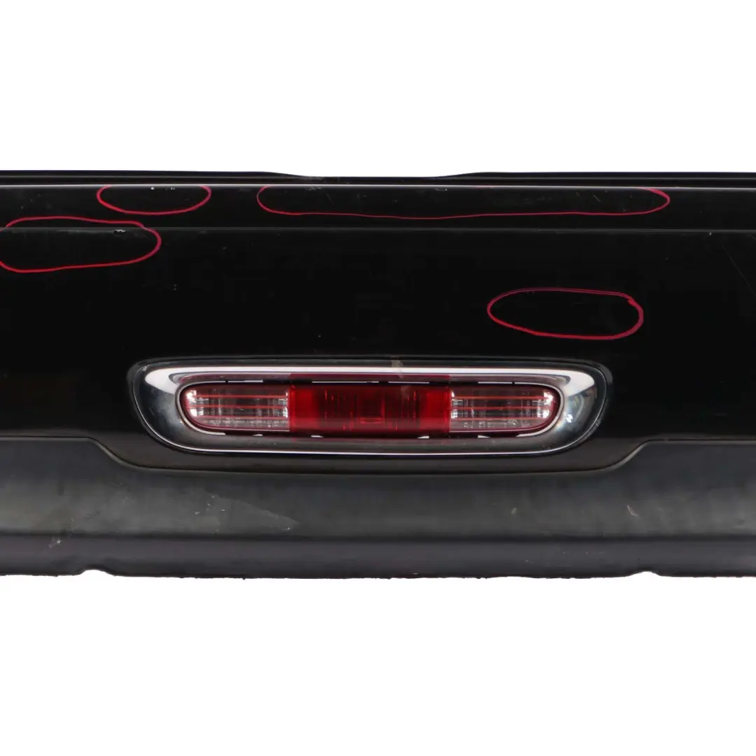 Mini R56 LCI Rear Bumper Trim Panel PDC R57 LCI R58 Midnight Black Metallic A94 - SKU 7264356-MNB3 - Part number 7264356