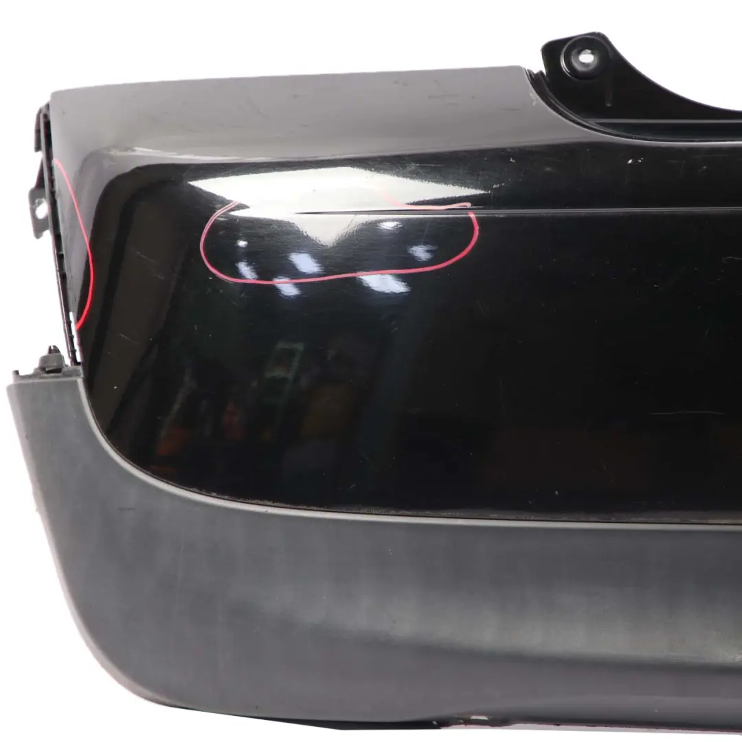 Mini R56 LCI Rear Bumper Trim Panel PDC R57 LCI R58 Midnight Black Metallic A94 - SKU 7264356-MNB3 - Part number 7264356