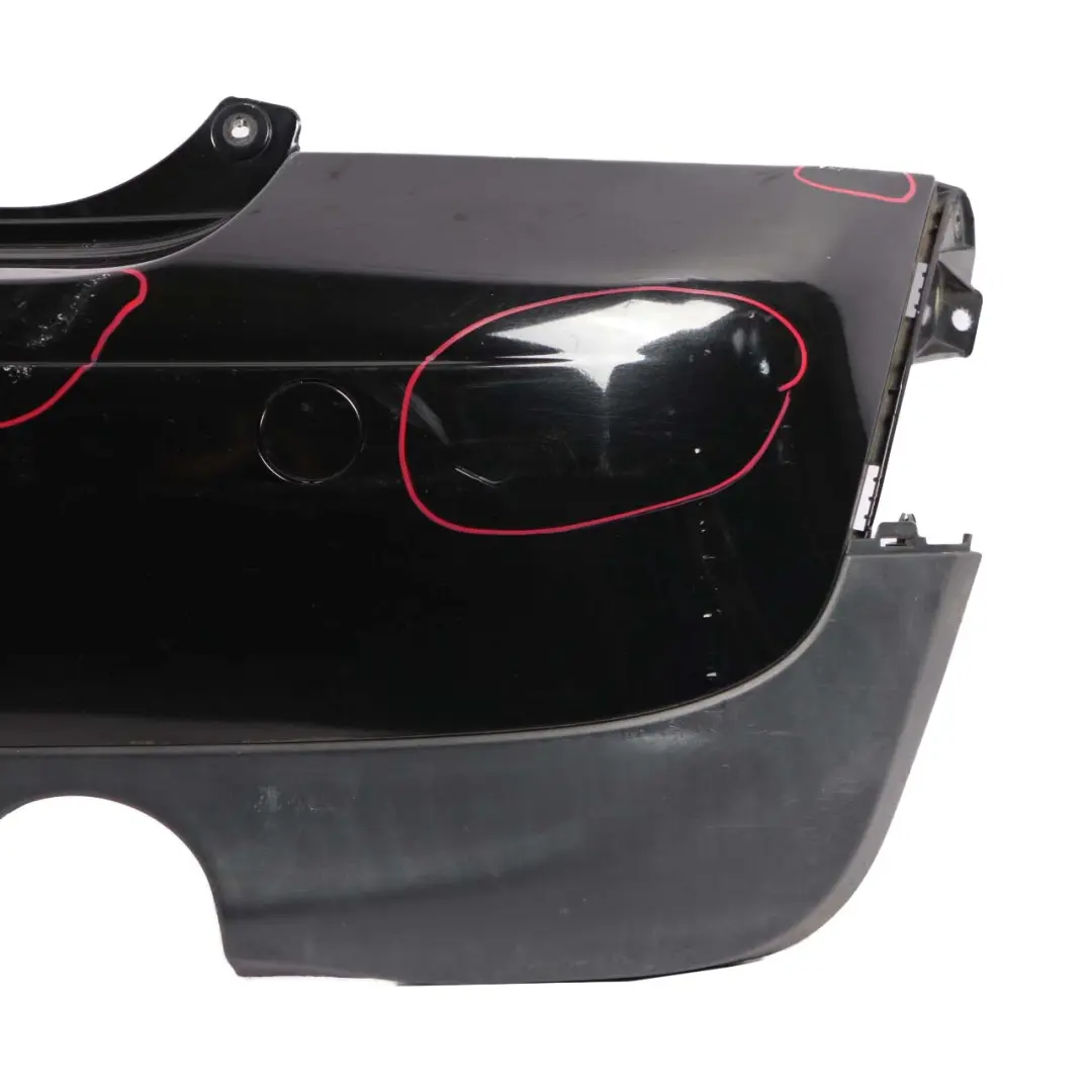 Mini R56 LCI Rear Bumper Trim Panel PDC R57 LCI R58 Midnight Black Metallic A94 - SKU 7264356-MNB3 - Part number 7264356