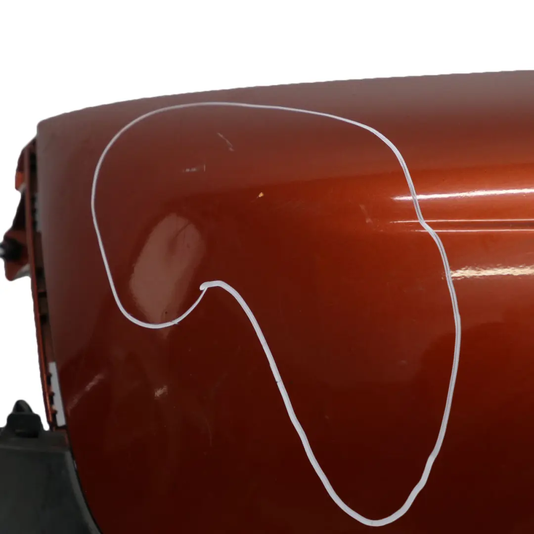 Bumper Trim Panel R57 LCI R58 Spice Orange Metallic - B23 to Mini R56 LCI Rear with Part number 7264356 Mini R56 LCI Rear Bumper Trim Panel R57 LCI R58 Spice Orange Metallic - B23 - SKU 7264356-SPICE1 - Part number 7264356