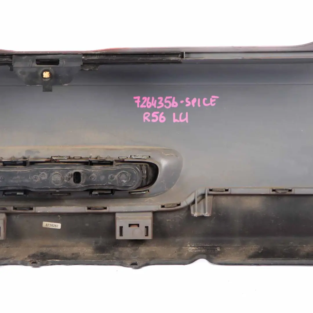 Mini R56 LCI Rear Bumper Trim Panel R57 LCI R58 Spice Orange Metallic - B23 - SKU 7264356-SPICE - Part number 7264356