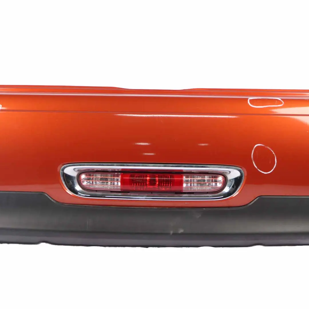 Bumper Trim Panel R57 LCI R58 Spice Orange Metallic - B23 to Mini R56 LCI Rear with Part number 7264356 Mini R56 LCI Rear Bumper Trim Panel R57 LCI R58 Spice Orange Metallic - B23 - SKU 7264356-SPICE - Part number 7264356